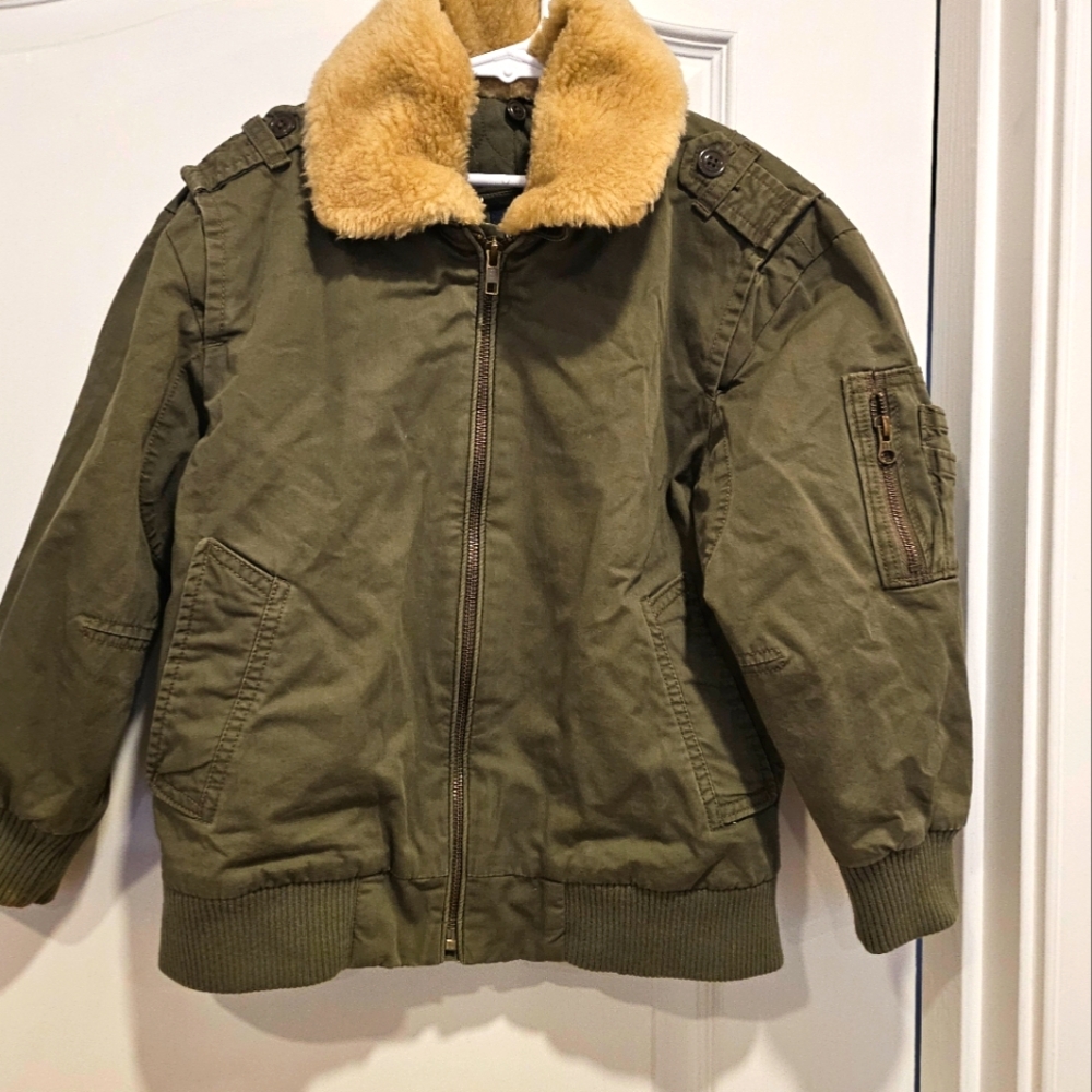 GAP Kids Army Green Jacket Size 6-7